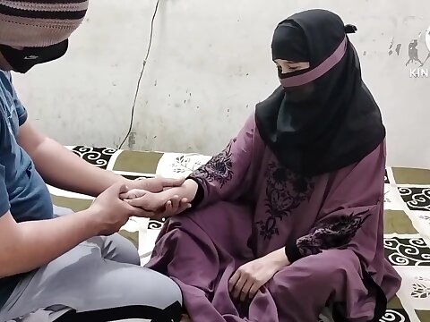 Indian Muslim Wife In Hijab Having Hot