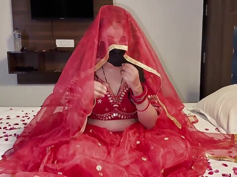 A stunning new bride, hyperactive of